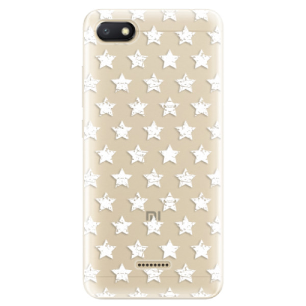 Odolné silikónové puzdro iSaprio - Stars Pattern - white - Xiaomi Redmi 6A