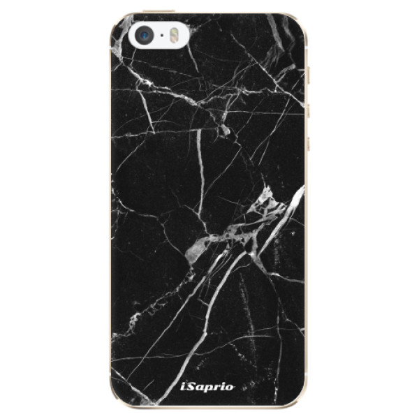 Odolné silikónové puzdro iSaprio - Black Marble 18 - iPhone 5/5S/SE