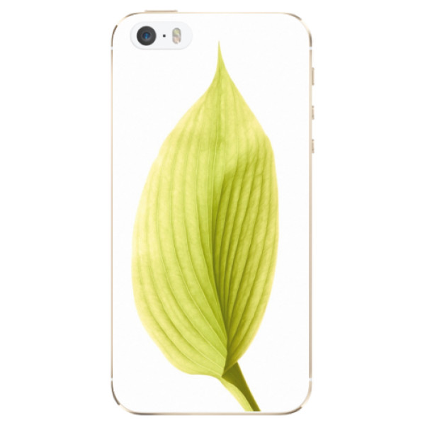 Odolné silikónové puzdro iSaprio - Green Leaf - iPhone 5/5S/SE