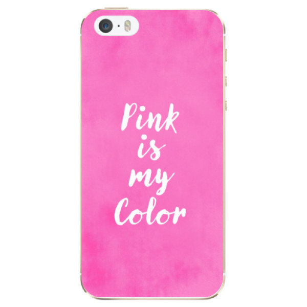 Odolné silikónové puzdro iSaprio - Pink is my color - iPhone 5/5S/SE