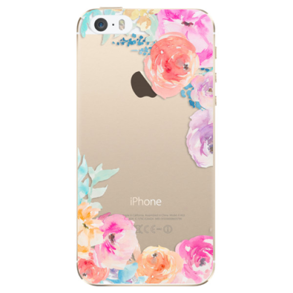 Odolné silikónové puzdro iSaprio - Flower Brush - iPhone 5/5S/SE