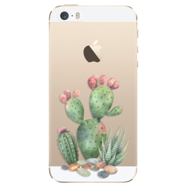 Odolné silikónové puzdro iSaprio - Cacti 01 - iPhone 5/5S/SE
