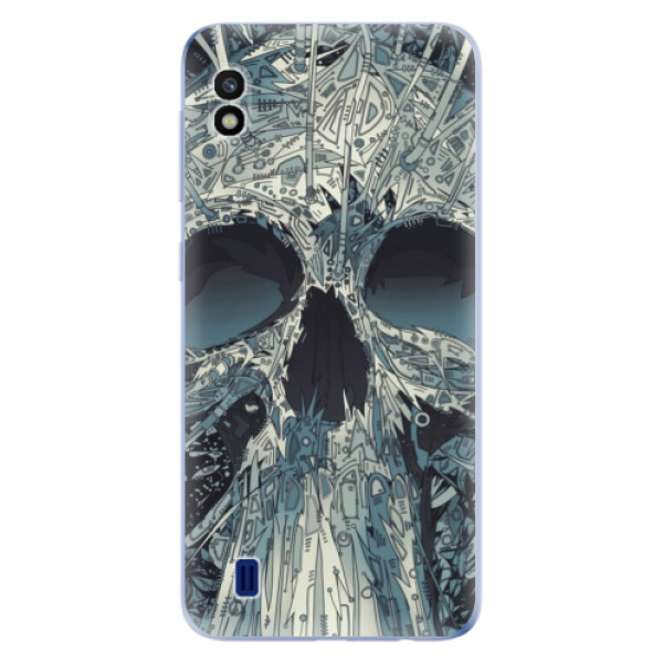 Odolné silikónové puzdro iSaprio - Abstract Skull - Samsung Galaxy A10