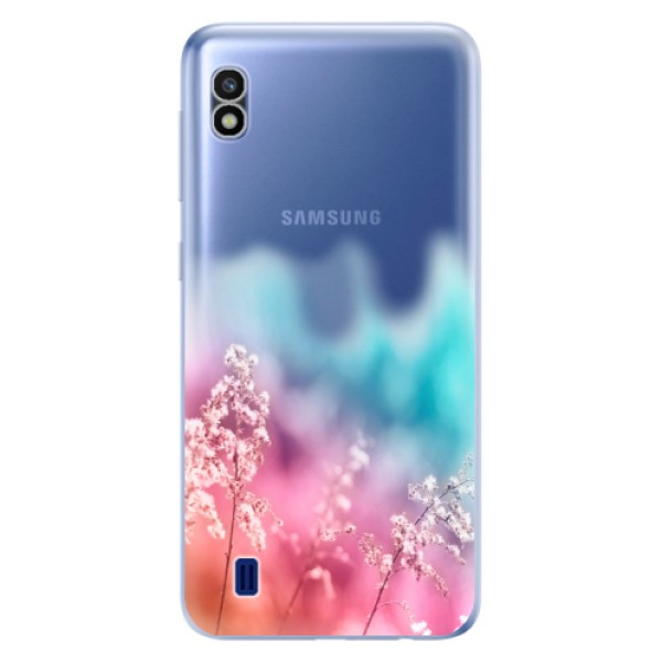 Odolné silikónové puzdro iSaprio - Rainbow Grass - Samsung Galaxy A10