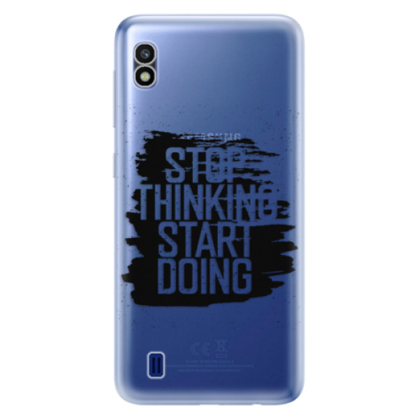 Odolné silikónové puzdro iSaprio - Start Doing - black - Samsung Galaxy A10