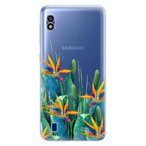 Odolné silikónové puzdro iSaprio - Exotic Flowers - Samsung Galaxy A10