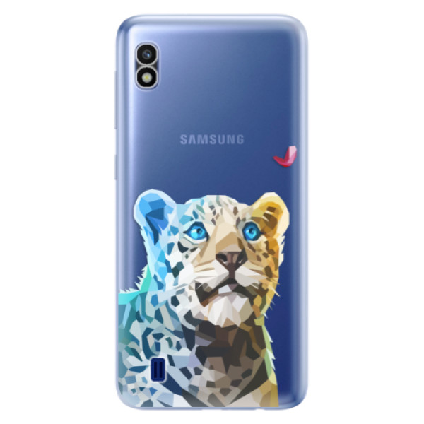 Odolné silikónové puzdro iSaprio - Leopard With Butterfly - Samsung Galaxy A10