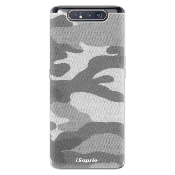 Odolné silikónové puzdro iSaprio - Gray Camuflage 02 - Samsung Galaxy A80