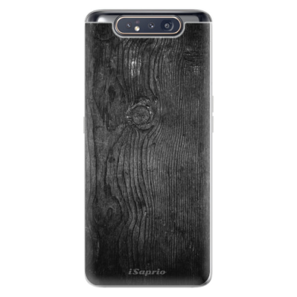 Odolné silikónové puzdro iSaprio - Black Wood 13 - Samsung Galaxy A80