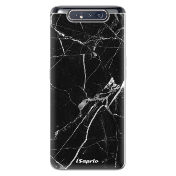 Odolné silikónové puzdro iSaprio - Black Marble 18 - Samsung Galaxy A80