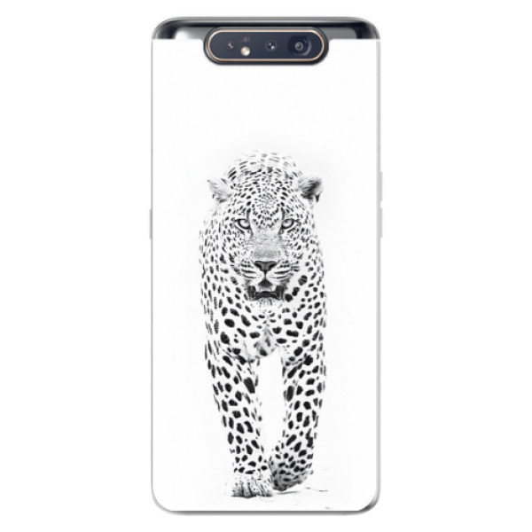Odolné silikónové puzdro iSaprio - White Jaguar - Samsung Galaxy A80