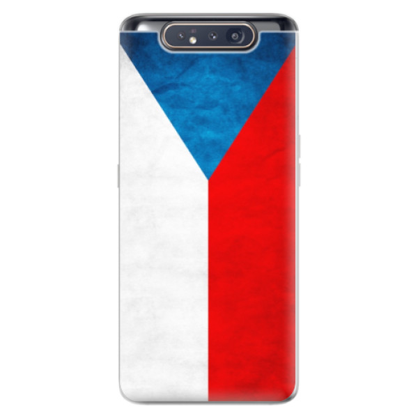 Odolné silikónové puzdro iSaprio - Czech Flag - Samsung Galaxy A80