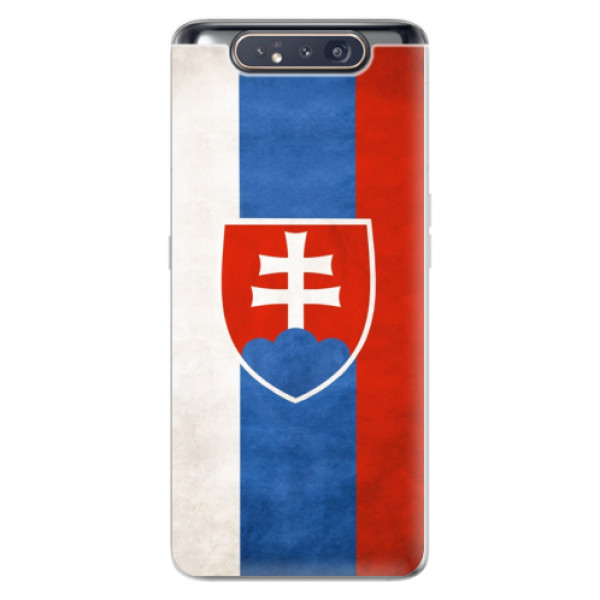 Odolné silikónové puzdro iSaprio - Slovakia Flag - Samsung Galaxy A80