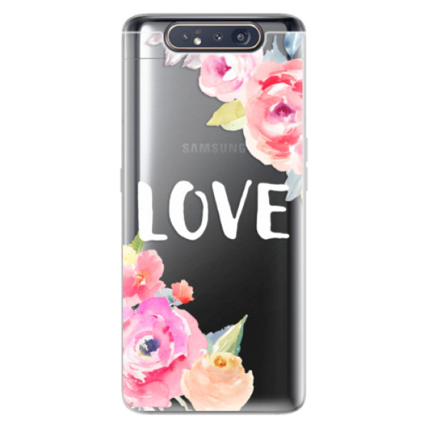 Odolné silikónové puzdro iSaprio - Love - Samsung Galaxy A80