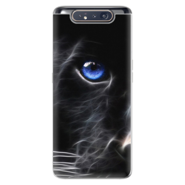 Odolné silikónové puzdro iSaprio - Black Puma - Samsung Galaxy A80