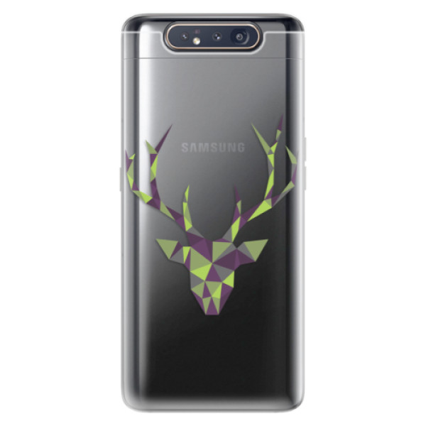 Odolné silikónové puzdro iSaprio - Deer Green - Samsung Galaxy A80