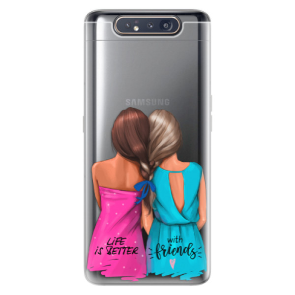 Odolné silikónové puzdro iSaprio - Best Friends - Samsung Galaxy A80