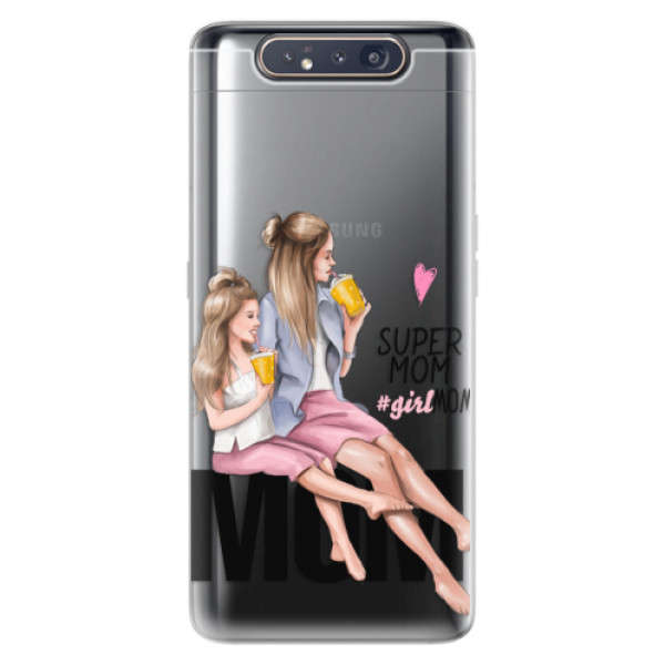 Odolné silikónové puzdro iSaprio - Milk Shake - Blond - Samsung Galaxy A80