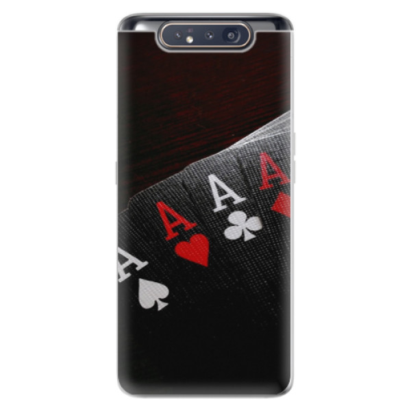 Odolné silikónové puzdro iSaprio - Poker - Samsung Galaxy A80