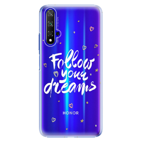 Plastové puzdro iSaprio - Follow Your Dreams - white - Huawei Honor 20