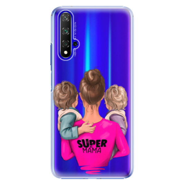 Plastové puzdro iSaprio - Super Mama - Two Boys - Huawei Honor 20