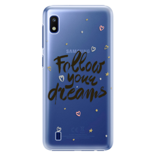 Plastové puzdro iSaprio - Follow Your Dreams - black - Samsung Galaxy A10