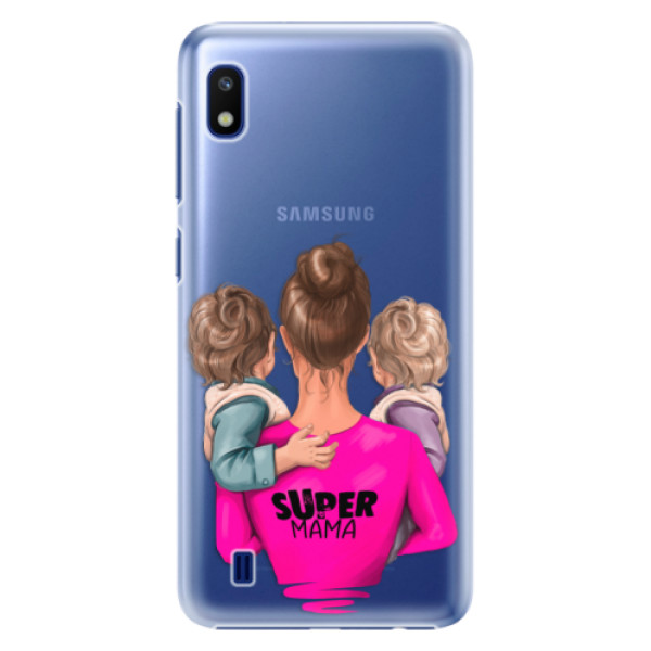 Plastové puzdro iSaprio - Super Mama - Two Boys - Samsung Galaxy A10