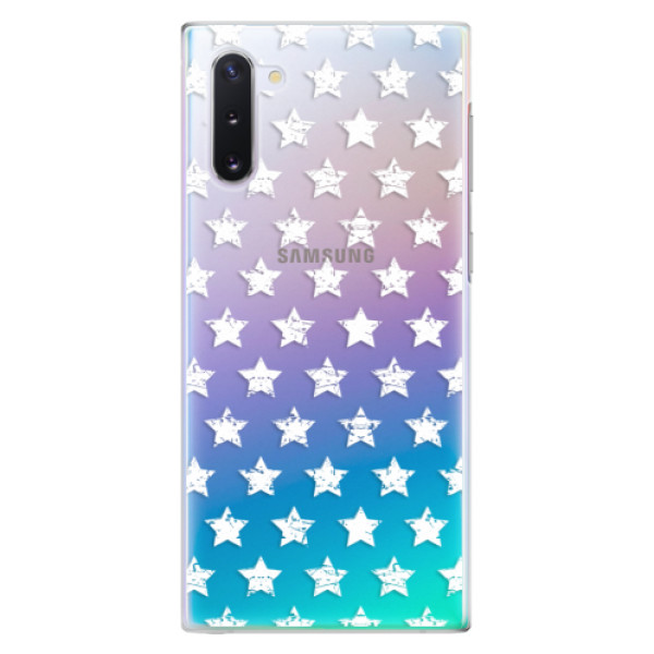 Plastové puzdro iSaprio - Stars Pattern - white - Samsung Galaxy Note 10