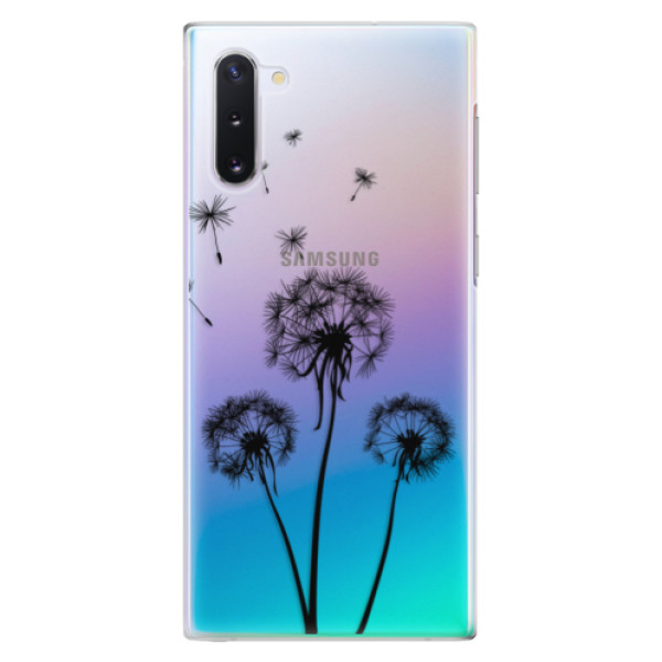 Plastové puzdro iSaprio - Three Dandelions - black - Samsung Galaxy Note 10