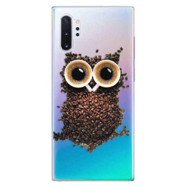 Plastové puzdro iSaprio - Owl And Coffee - Samsung Galaxy Note 10+