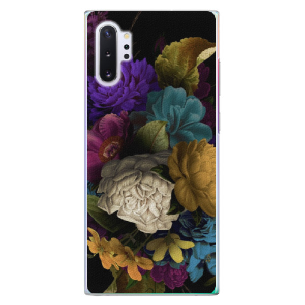 Plastové puzdro iSaprio - Dark Flowers - Samsung Galaxy Note 10+