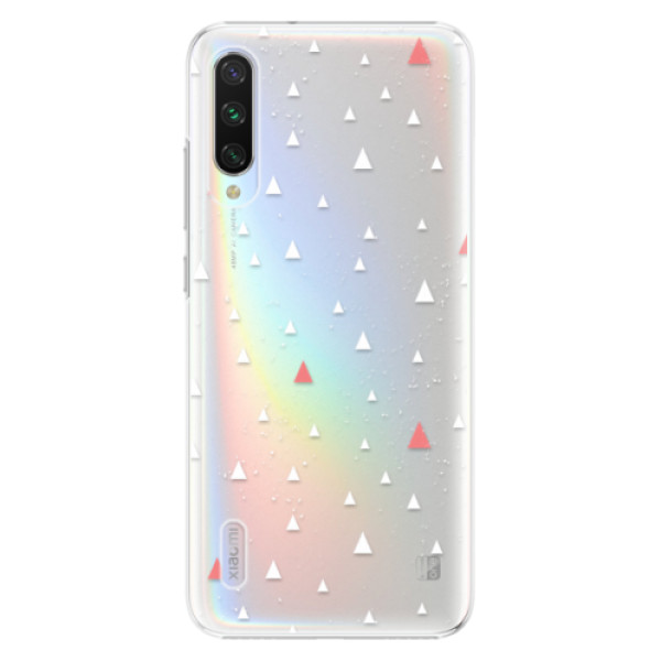 Plastové puzdro iSaprio - Abstract Triangles 02 - white - Xiaomi Mi A3