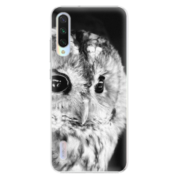 Plastové puzdro iSaprio - BW Owl - Xiaomi Mi A3