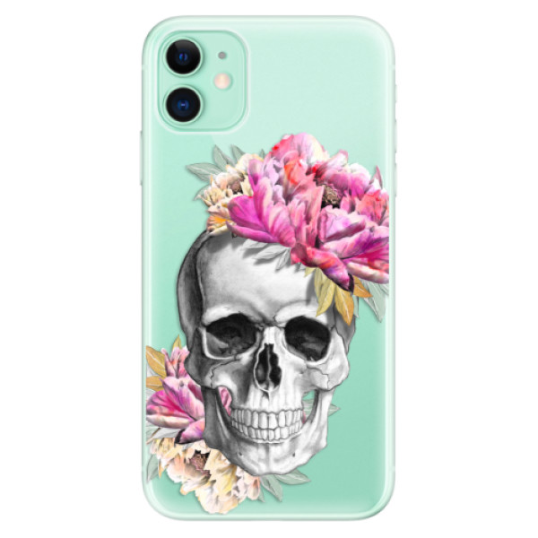 Odolné silikónové puzdro iSaprio - Pretty Skull - iPhone 11