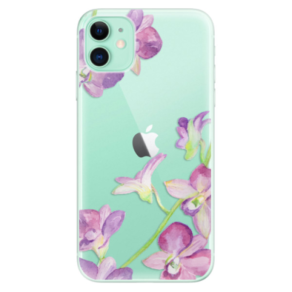 Odolné silikónové puzdro iSaprio - Purple Orchid - iPhone 11