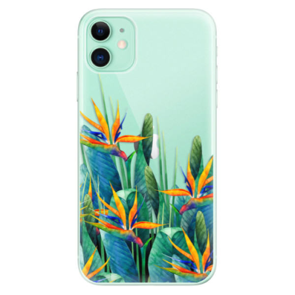 Odolné silikónové puzdro iSaprio - Exotic Flowers - iPhone 11