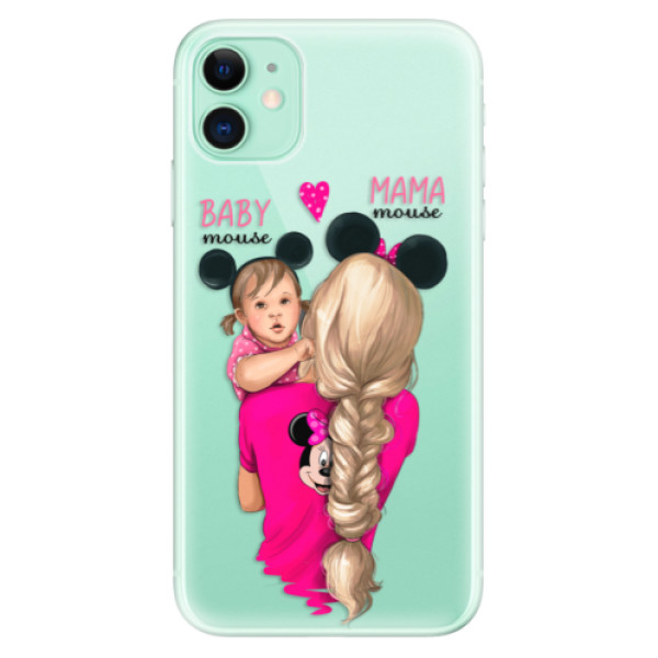 Odolné silikónové puzdro iSaprio - Mama Mouse Blond and Girl - iPhone 11