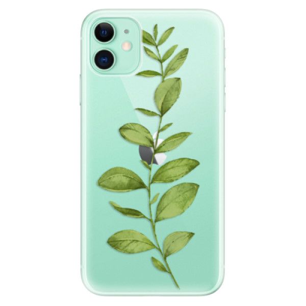 Odolné silikónové puzdro iSaprio - Green Plant 01 - iPhone 11
