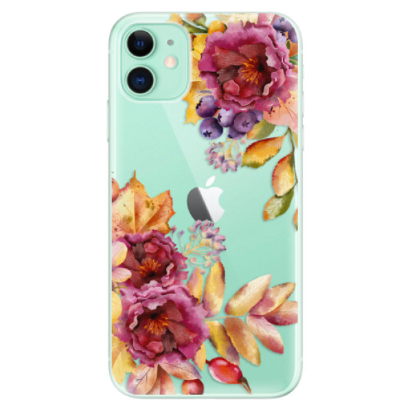 Odolné silikónové puzdro iSaprio - Fall Flowers - iPhone 11