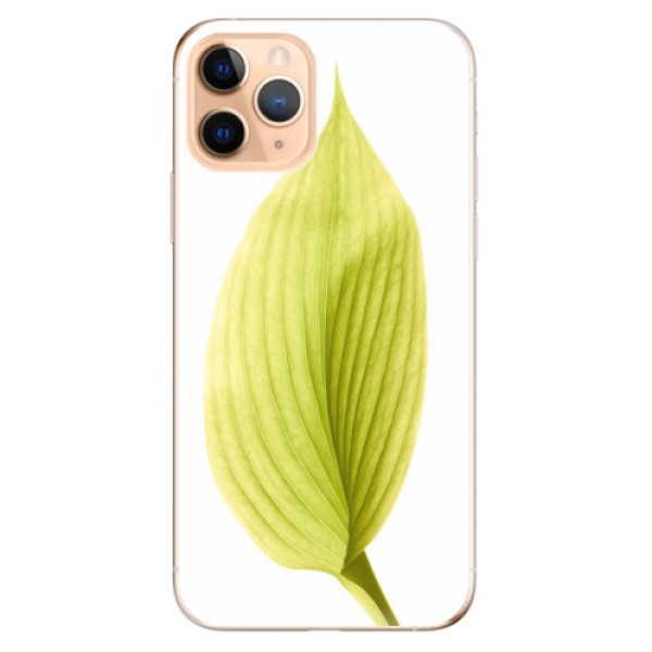 Odolné silikónové puzdro iSaprio - Green Leaf - iPhone 11 Pro