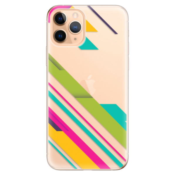 Odolné silikónové puzdro iSaprio - Color Stripes 03 - iPhone 11 Pro