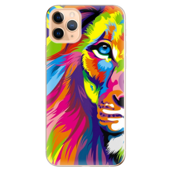 Odolné silikónové puzdro iSaprio - Rainbow Lion - iPhone 11 Pro Max