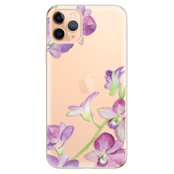 Odolné silikónové puzdro iSaprio - Purple Orchid - iPhone 11 Pro Max