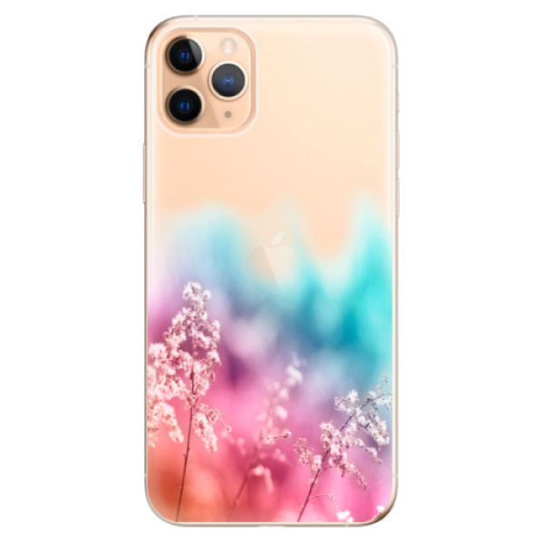 Odolné silikónové puzdro iSaprio - Rainbow Grass - iPhone 11 Pro Max