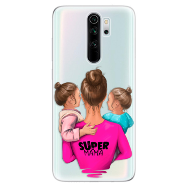 Odolné silikónové puzdro iSaprio - Super Mama - Two Girls - Xiaomi Redmi Note 8 Pro