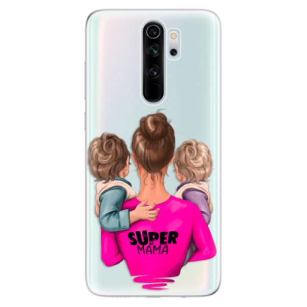 Odolné silikónové puzdro iSaprio - Super Mama - Two Boys - Xiaomi Redmi Note 8 Pro