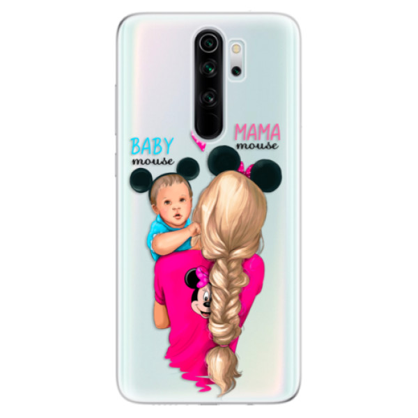 Odolné silikónové puzdro iSaprio - Mama Mouse Blonde and Boy - Xiaomi Redmi Note 8 Pro