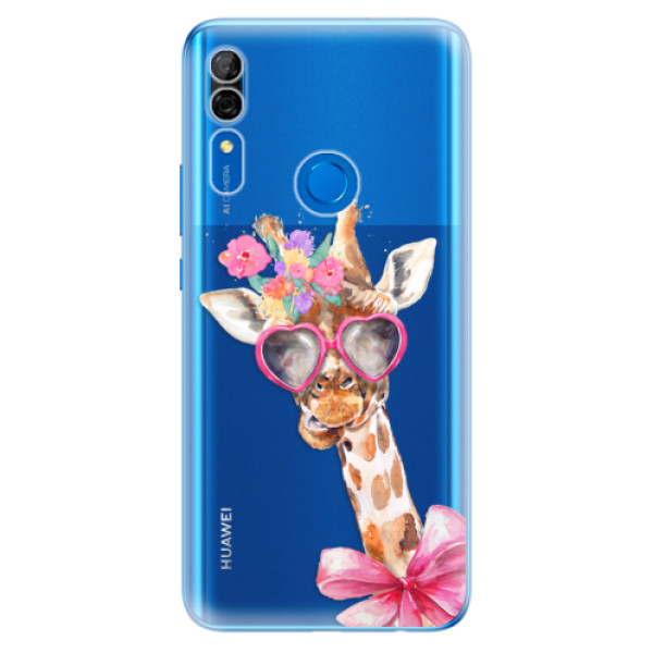 Odolné silikónové puzdro iSaprio - Lady Giraffe - Huawei P Smart Z