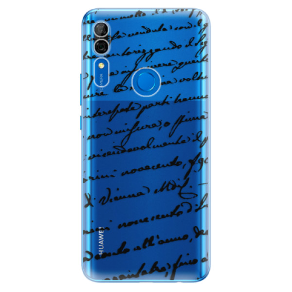 Odolné silikónové puzdro iSaprio - Handwriting 01 - black - Huawei P Smart Z