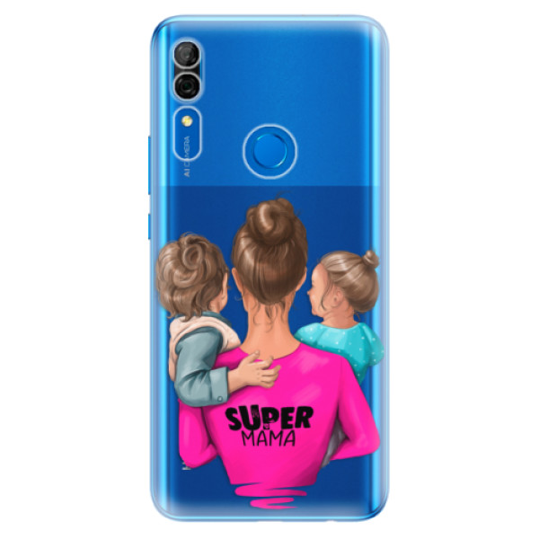 Odolné silikónové puzdro iSaprio - Super Mama - Boy and Girl - Huawei P Smart Z